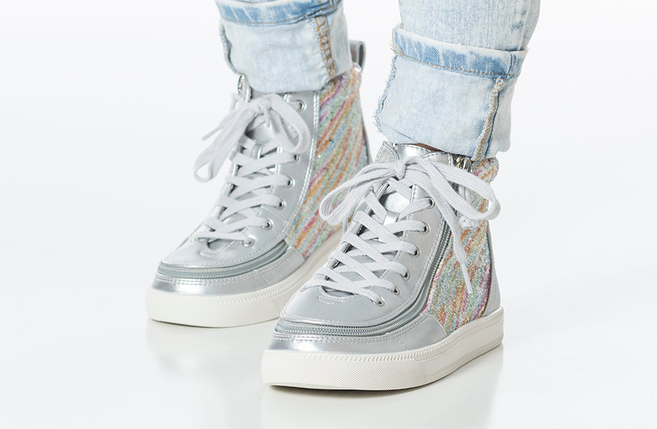  Silver Rainbow BILLY Classic Lace High Tops
