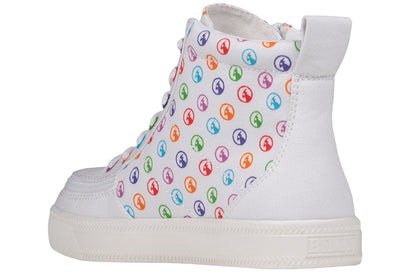  Rainbow Polka BILLY Classic Lace High Tops