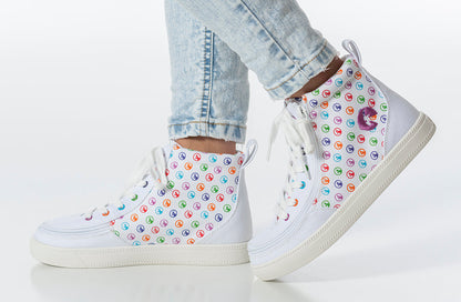  Rainbow Polka BILLY Classic Lace High Tops