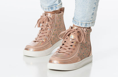  Rose Gold Daisy BILLY Classic Lace High Tops
