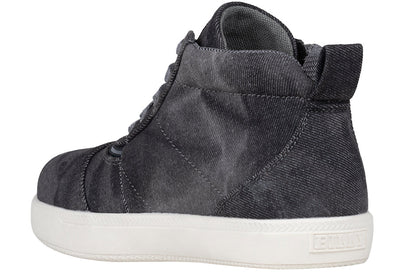  Black Acid Wash BILLY D|R II Short Wrap High Tops