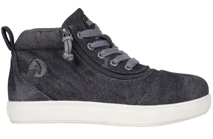  Black Acid Wash BILLY D|R II Short Wrap High Tops