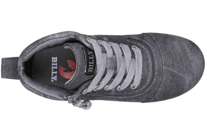  Black Acid Wash BILLY D|R II Short Wrap High Tops