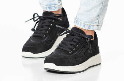  Women's Black Suede BILLY Comfort Joggers