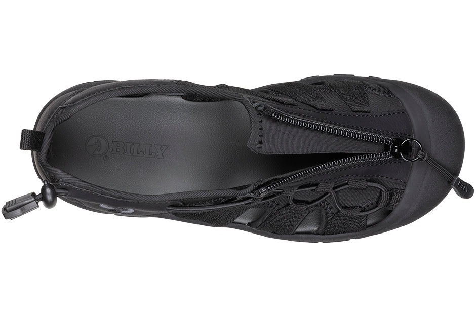  Women's Black To The Floor BILLY River Sandals