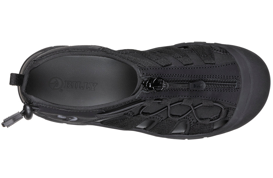  Women's Black To The Floor BILLY River Sandals