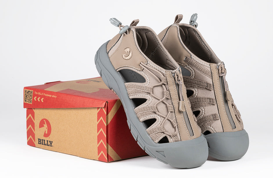  Women's Taupe BILLY River Sandals