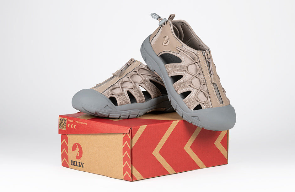  Women's Taupe BILLY River Sandals